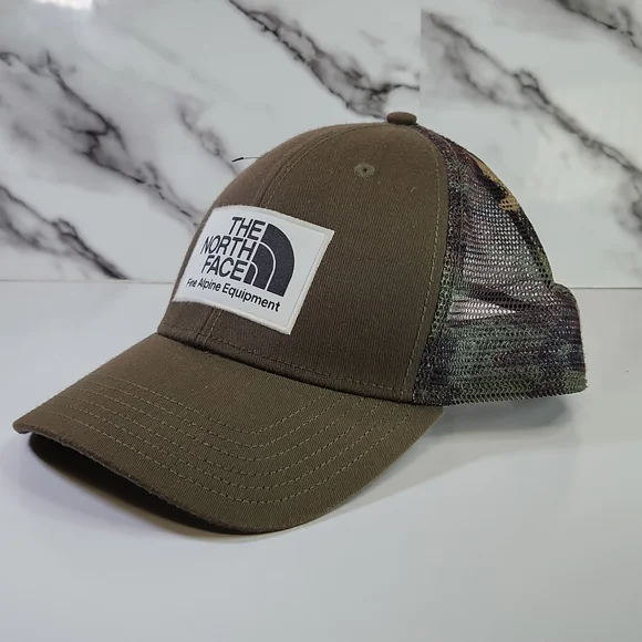 The North Face Trucker Cap. Brown- Green Camo Hat. Adjustable - Picture 7 of 7